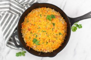 Cheesy Rice Bake with Sizzle