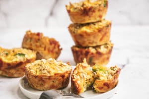 Cheesy Baked Oatmeal Quiche Cups