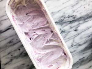swirled ice cream with jam