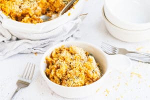 More pumpkin please! Pumpkin goes perfectly with mac and cheese - try Pumpkin Macaroni and Cheese and see.