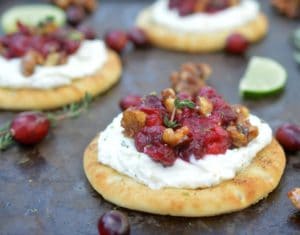 Whipped Ricotta & Cranberry Flatbread