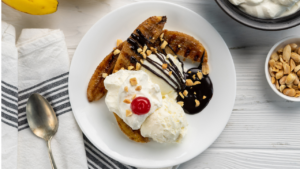 Grilled Banana Splits are the perfect answer to a hot day when you can't be in the hot kitchen for one more minute!