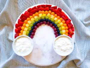 rainbow of fruit