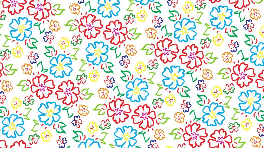 floral background for a virtual meeting