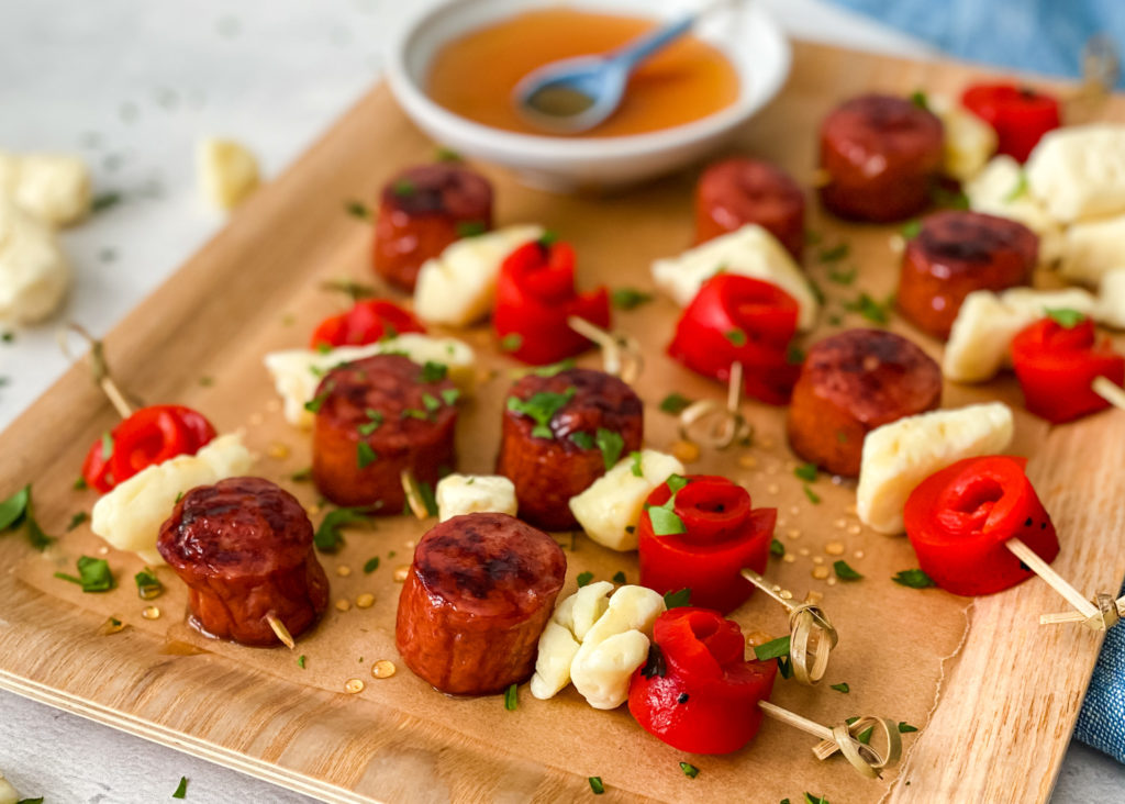 Grilled Sausage & Cheese Curd Kebabs Savor Recipes