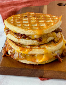 BBQ Waffle Grilled Cheese