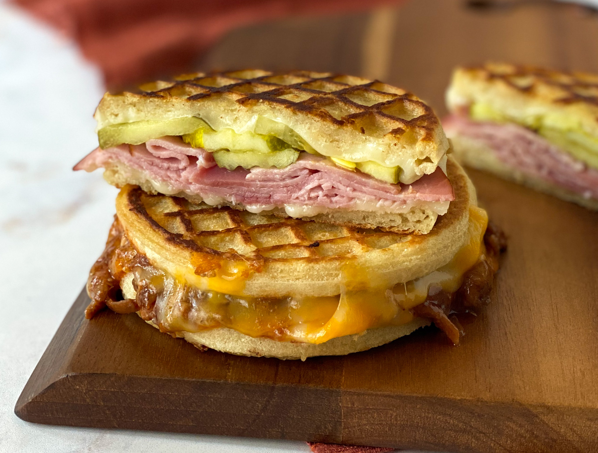 Waffle Grilled Cheese Sandwich