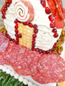 close up of the charcuterie chalet