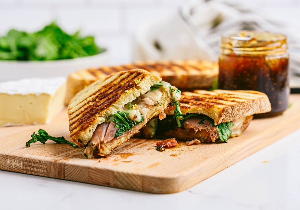 Charcuterie grilled cheese sandwich