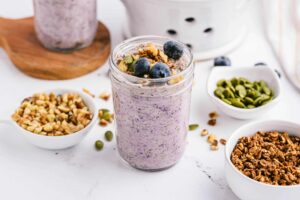 Avena de la Noche Anterior con Yogur Griego 